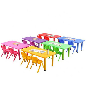 Primary School Student Chair and Table Set Plastic Study Reading Table Modern Furniture Party Children Nursery Kindergarten Kids