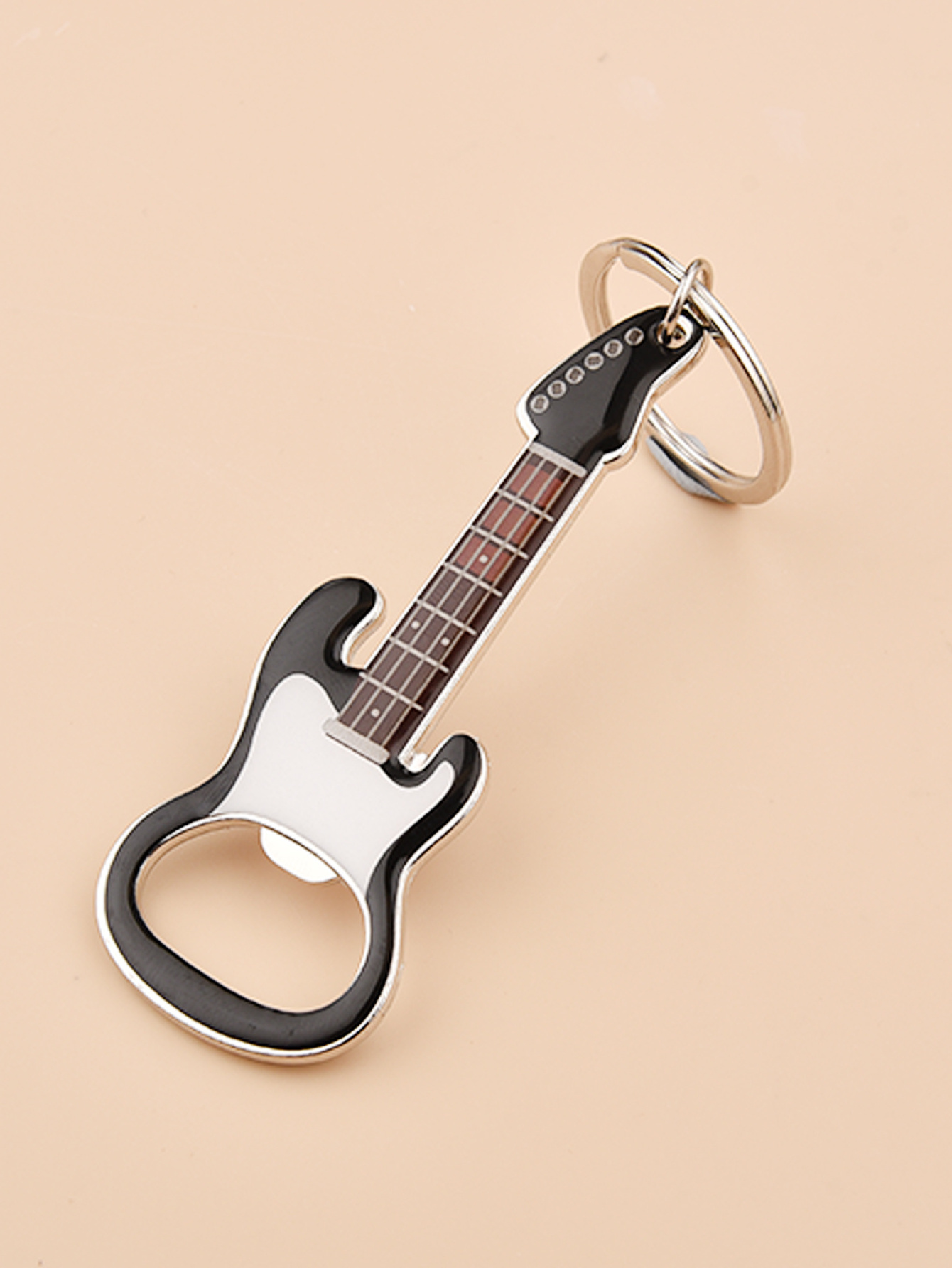 Creative Personality Guitar Shape Bottle Opener  keychain Metal Material