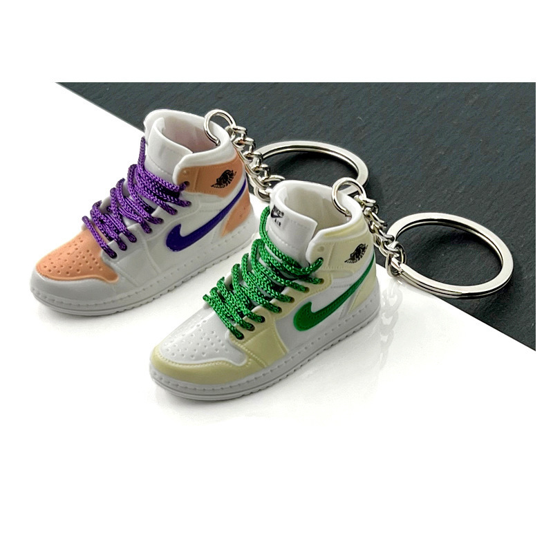 Cute Tennis Basketball 3D Mini Shoe Key ring  Sneaker Sport Shoes Key chain Ring