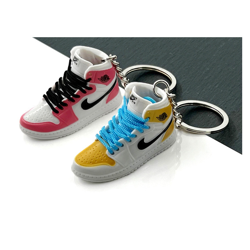 Cute Tennis Basketball 3D Mini Shoe Key ring  Sneaker Sport Shoes Key chain Ring