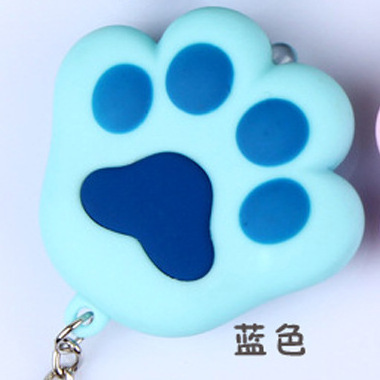 Factory Price Cartoon Figure Cute Cat Paw Feet Sound Light Led Flashlight Key Ring Pendant Keychain