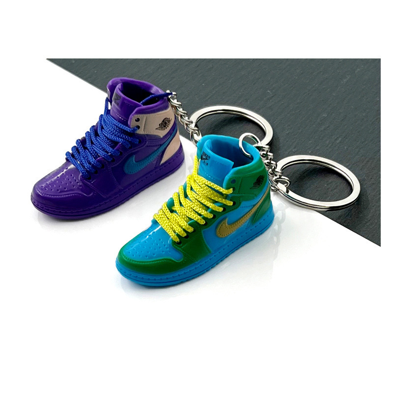 Cute Tennis Basketball 3D Mini Shoe Key ring  Sneaker Sport Shoes Key chain Ring