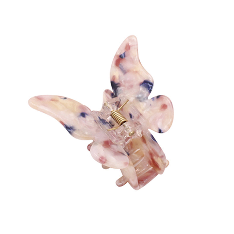 Wholesale Hair Claws Clip Butterfly Marble Hair Catcher Bath Clip Acetate Butterfly Hair Claw Clip For Women