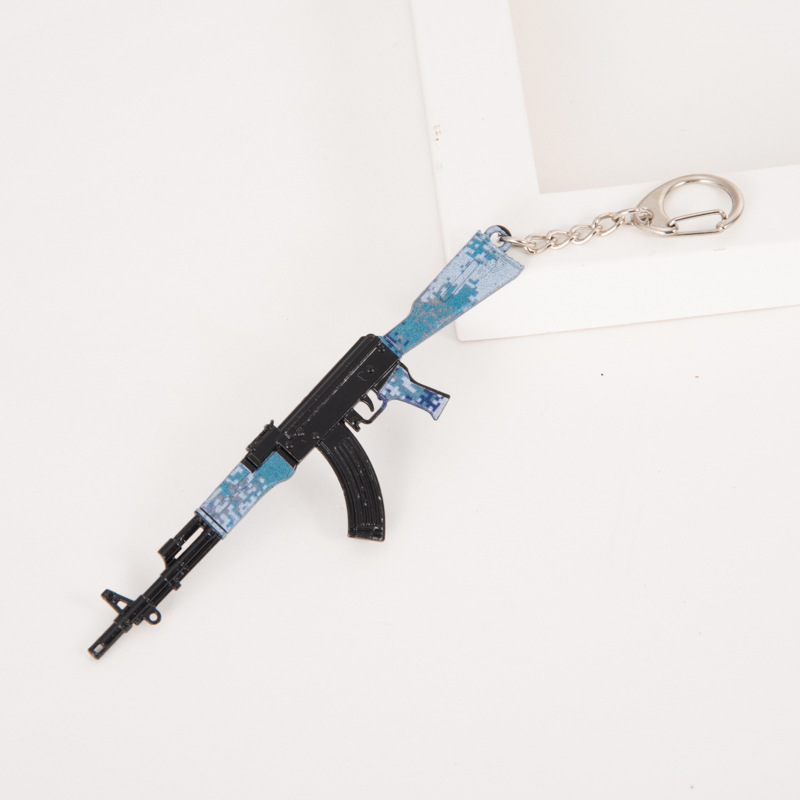 Wholesale Custom gift Mini Gun Model Metal Craft Promotional Keychains  98k AWM gun keychain weapon keychain