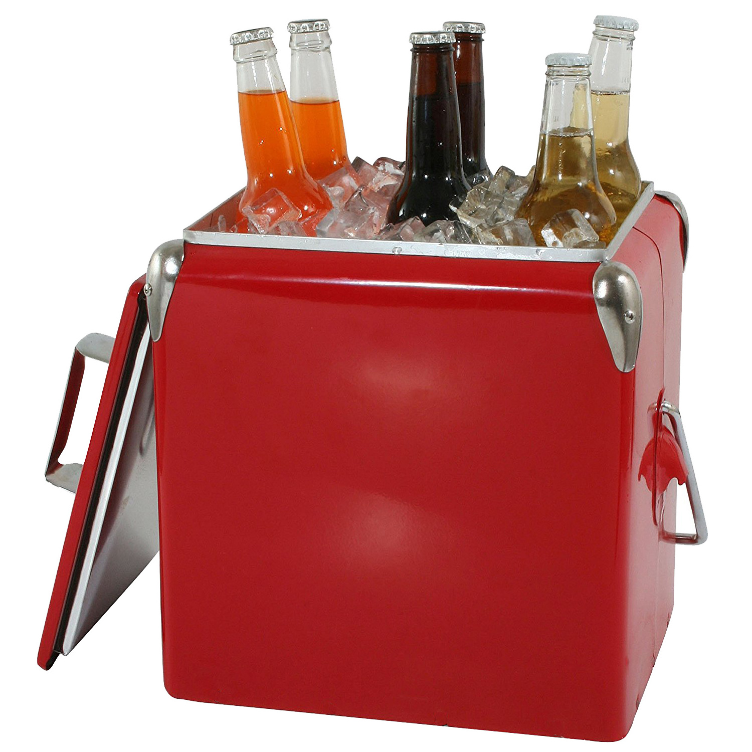 Hot selling metal mini cooler box with handle