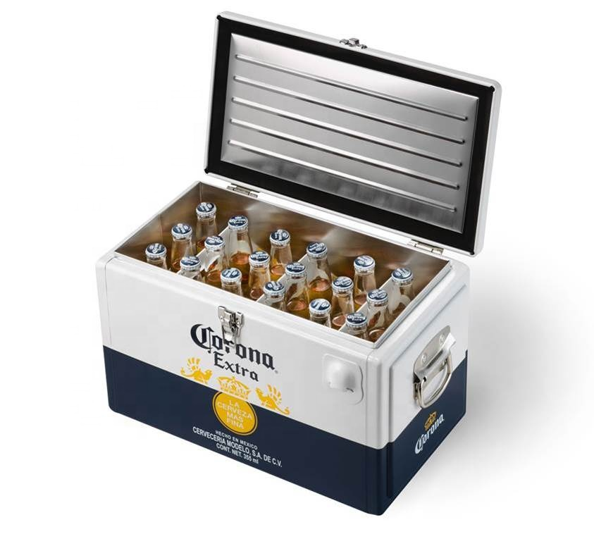 metal corona cooler box insulated corona cooler small cooler box