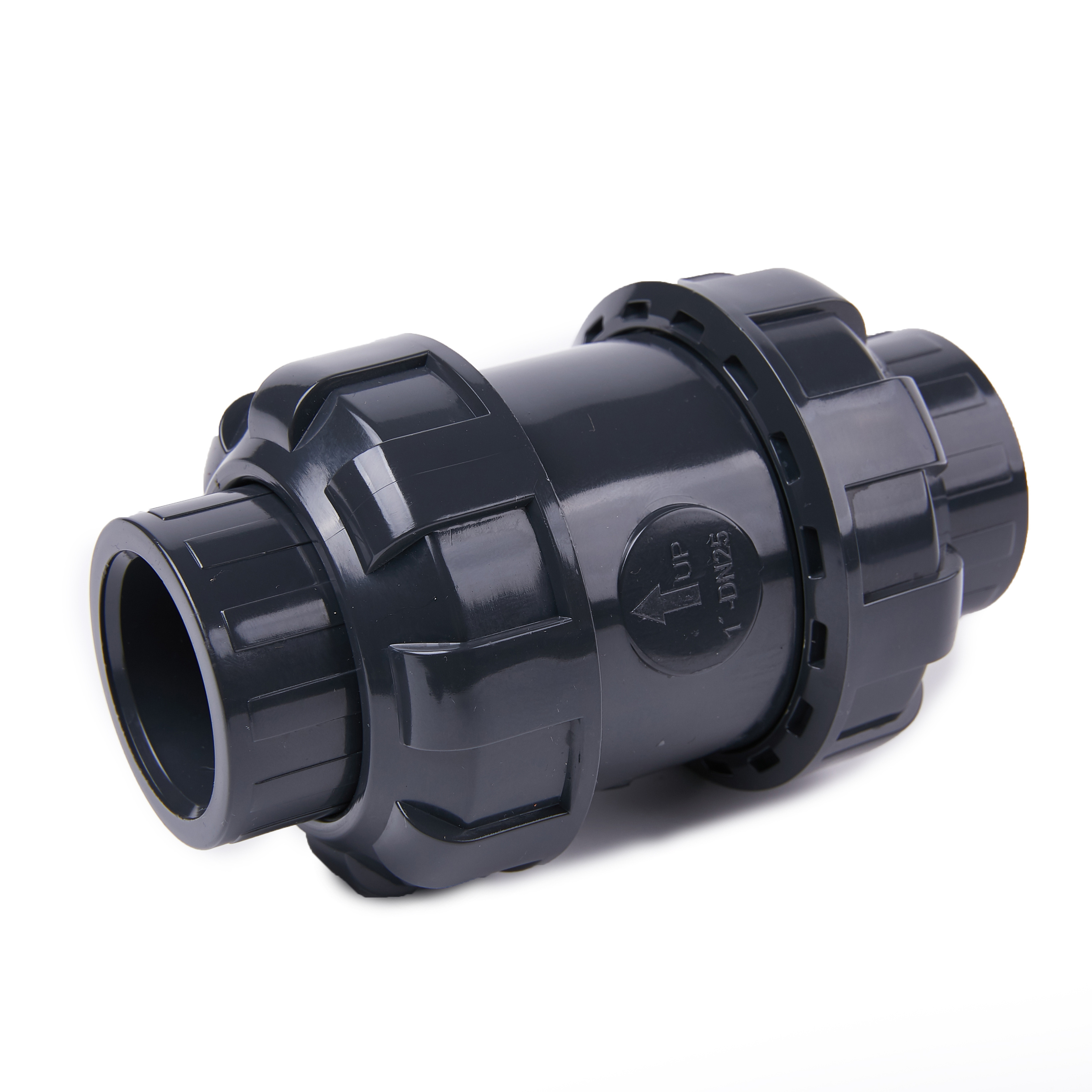 Chinese popular pipe fittings DIN Standard PN16  pvc double ball union check valve pipe valve