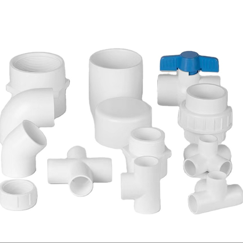 Pvc pipe fittings ASNI PVC SCH40 Plastic simple PVC ball valve