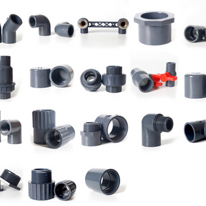 Pipe Fittings and Prices Dark Grey pipe and fittings pvc elbow pipes Hot Sale High Quality  Manufacturer  UPVC SCH80 PVC Fitting