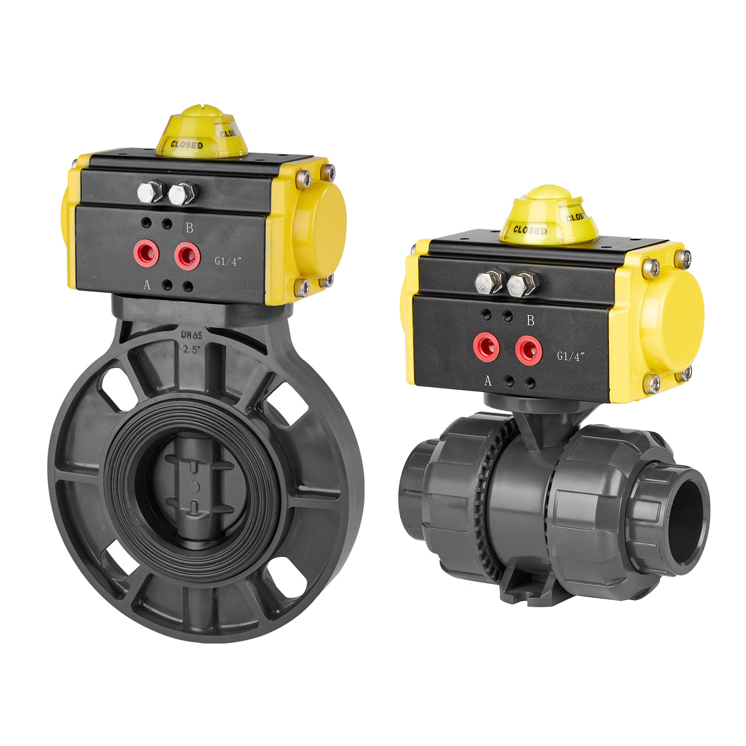 All materials about PVC air operated pneumatic actuator valves with pvc pneumatic butterfly valve double union ball valve