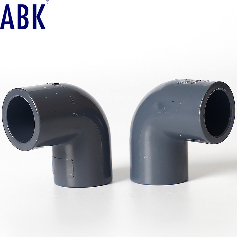 Pipe Fittings and Prices Dark Grey pipe and fittings pvc elbow pipes Hot Sale High Quality  Manufacturer  UPVC SCH80 PVC Fitting