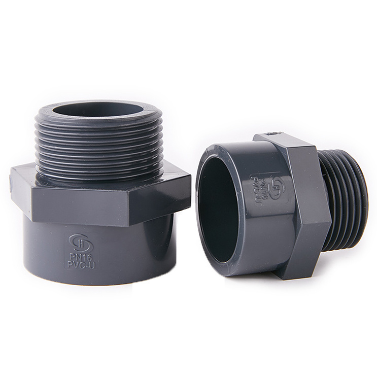 Plastic Water Connection Rubber Joint PVC Male Thread Adapter Pipe Fittings Male Adapter pipe fitting PVC