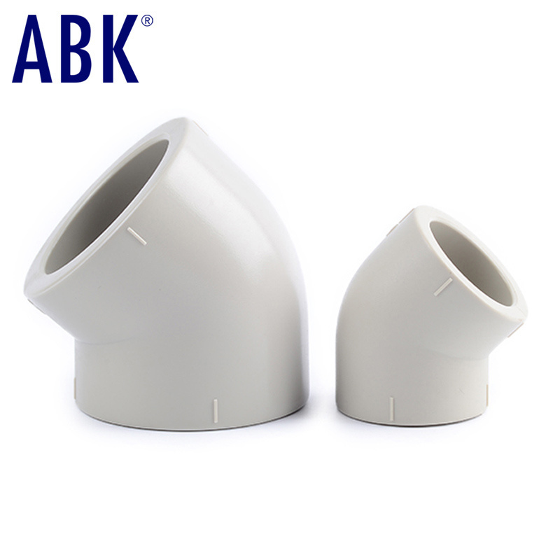 High Quality ANSI DIN JIS  Plastic pph Pipe Fitting Pvc pph Elbow