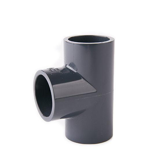 PVC water supply and drainage plastic plastic fittings  Tee pipe pvc fittings for plumbing