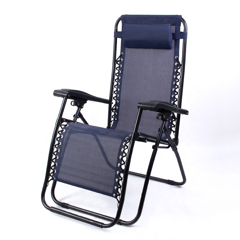 Outdoor Patio Garden Camping Foldable Portable Chaise Folding Zero Gravity Sun Recliner Lounge Chair