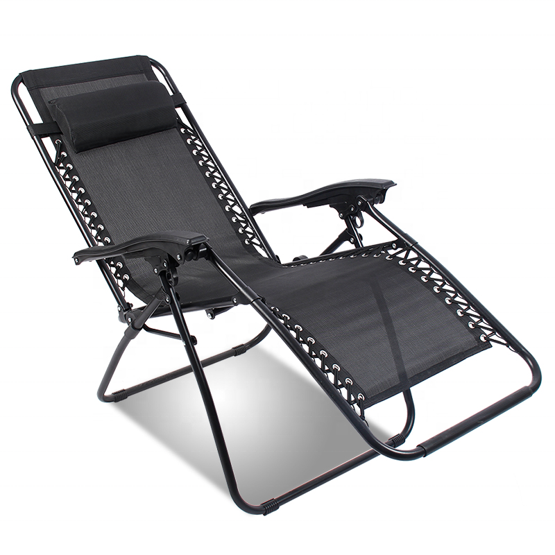 Outdoor Patio Garden Camping Foldable Portable Chaise Folding Zero Gravity Sun Recliner Lounge Chair