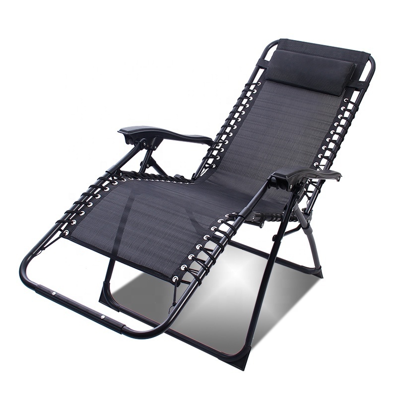 Adjustable Zero Gravity Folding Lounge Chair Recliners With Removable Pillow folding lounge chair