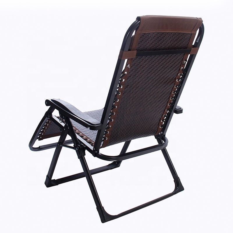 2023 Hot Selling Outdoor portable steel folding reclining zero gravity beach garden chaise lounge