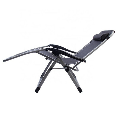 Portable Zero Gravity Lounge Chairs with Pillow Folding Camping Reclining Chairs Outdoor Lounge Chairs