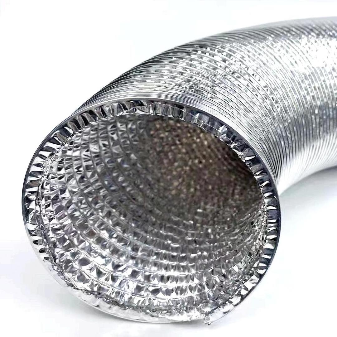 25ft China Flex Air Duct Aluminum Foil Air Duct Hose for Ventilation