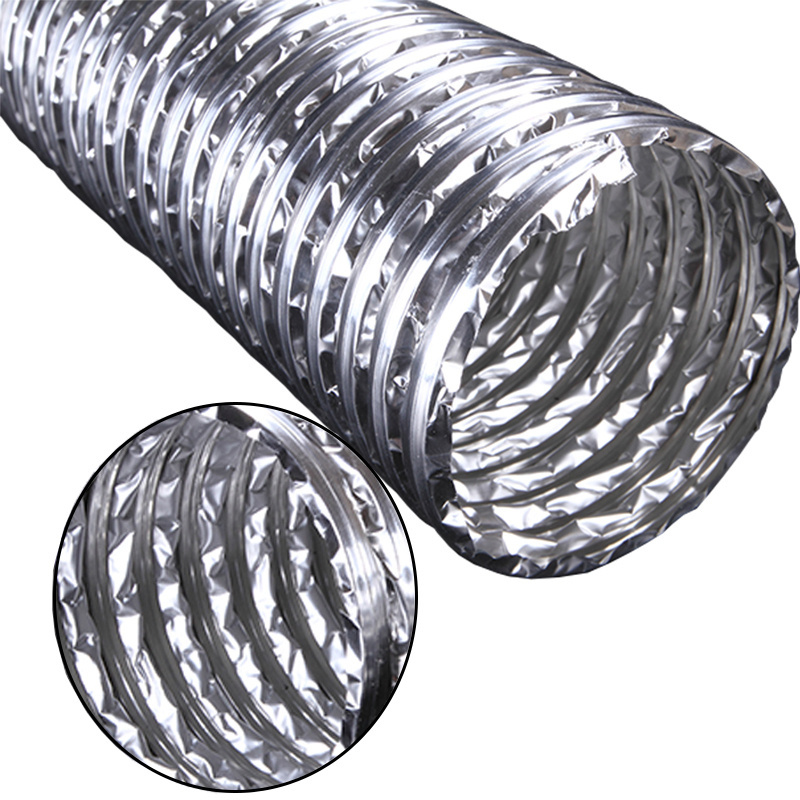 Double layer  aluminum foil high temperature flexible exhaust pipe hose