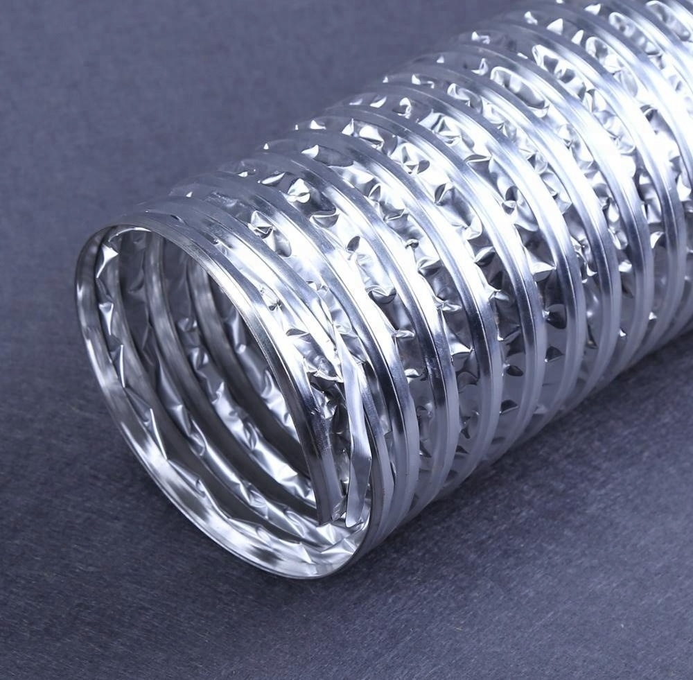 Double layer  aluminum foil high temperature flexible exhaust pipe hose