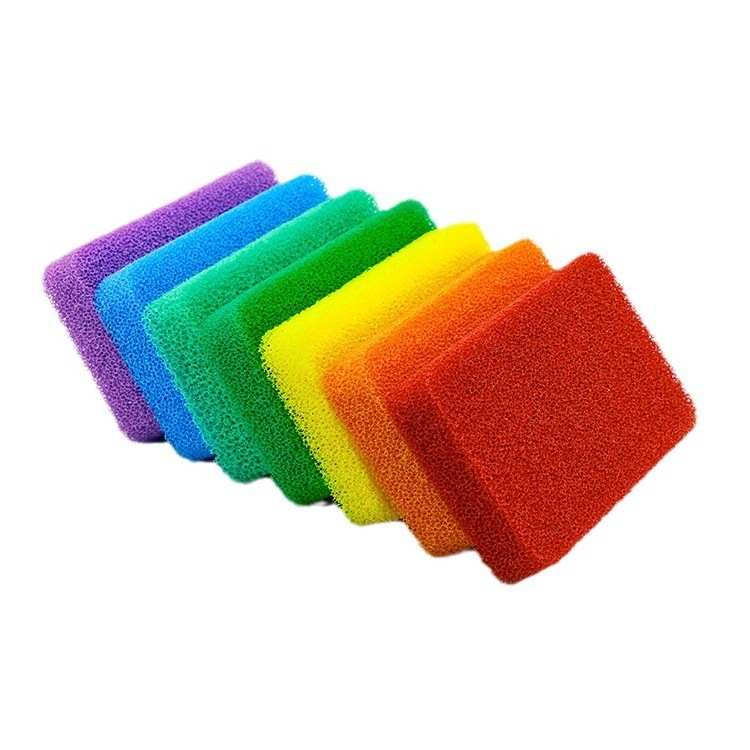 Silicone Sponges (Set of 3 Colors) Kitchen and Dish Scrubber, Fragrance, Mildew, Odor Free, Multi Silicone Scrubber