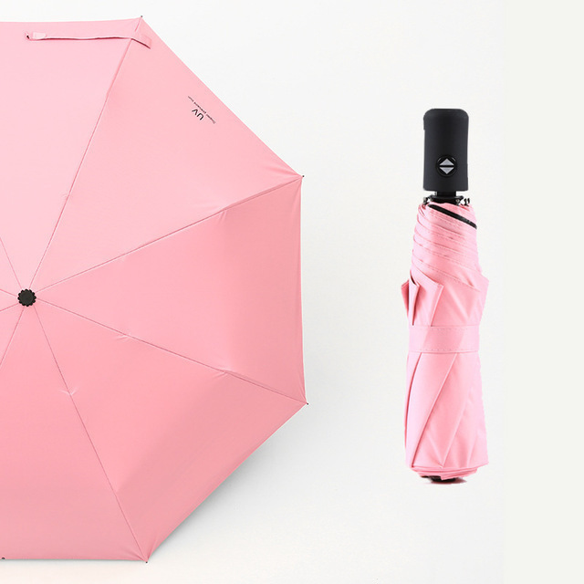 Travel Umbrella Windproof 8 RIBS Auto Open & Close Collapsible Folding Small Compact Umbrella for Rain and Sun