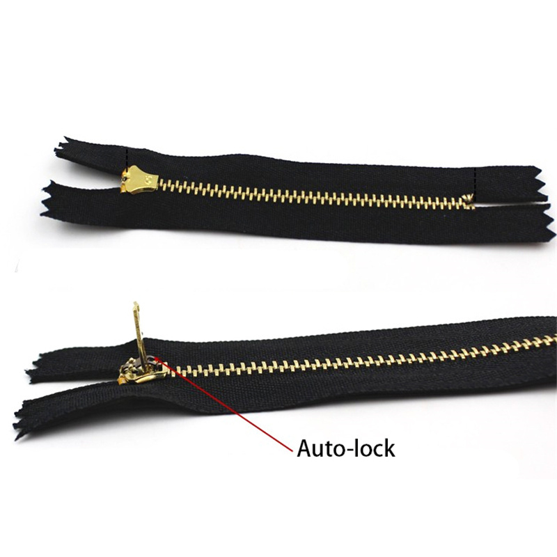 Good Quality 45YG 4YG 5YG Slider Brass Metal Zipper for Jeans Custom length Multipie Colors Tape Garment Zipper