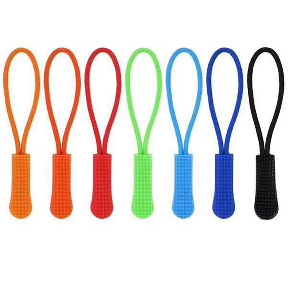 DAWEI promotional clothing luggage design accessories color silicone zipper pull custom eco-friendly zipper sliders