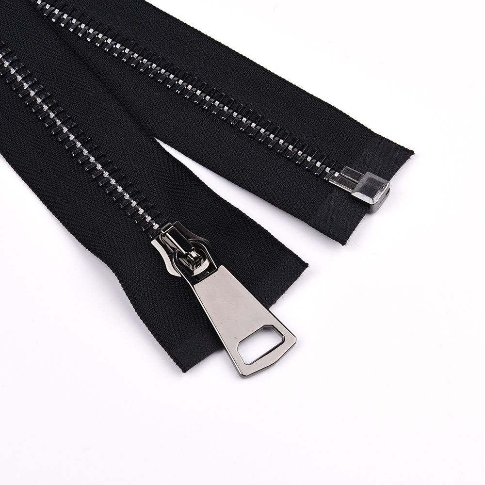 Dawei factory price customize metal close-end metal 10# brass jacket metal zipper for bags/luggage/handbag/clothes/backpack/tent