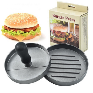 ZJ Hot Sale Non-Stick Aluminum Burger Press Manual Meat Beef Pie Press Maker Kitchen Food Mold BBQ