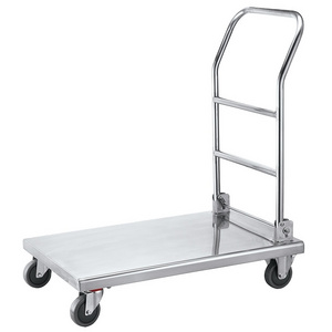 Stainless Steel 201 Heavy duty 180kg foldable platform trolley