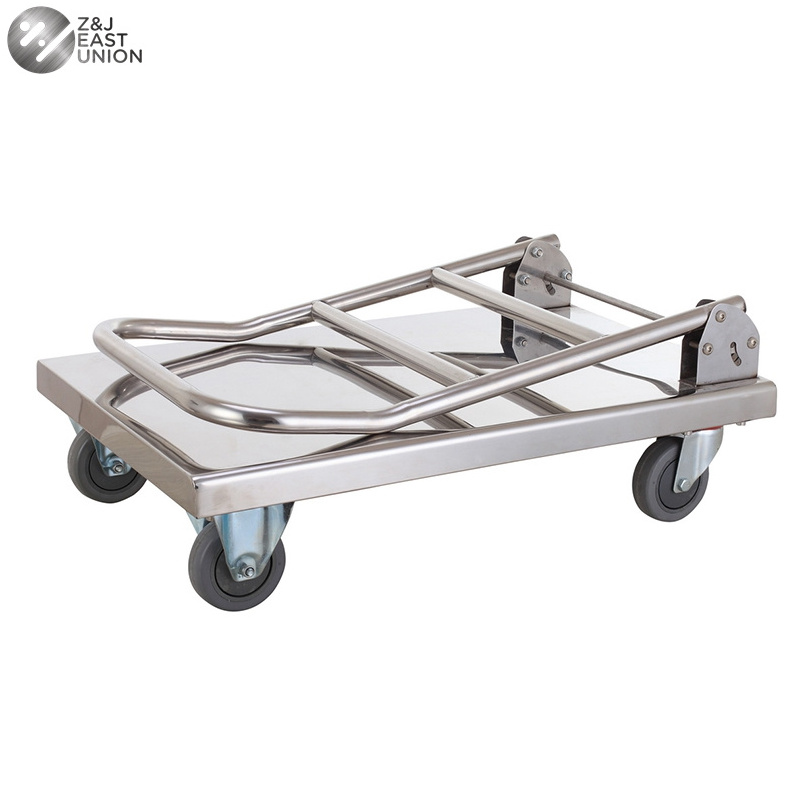 Stainless Steel 201 Heavy duty 180kg foldable platform trolley