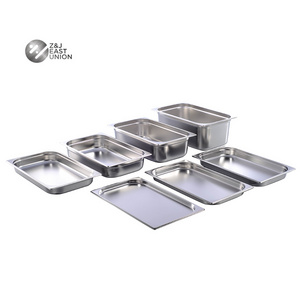 1/1 Stainless Steel Hotel Ice Cream Gastronorm Food Containers GN Pan For Restaurant Kitchen