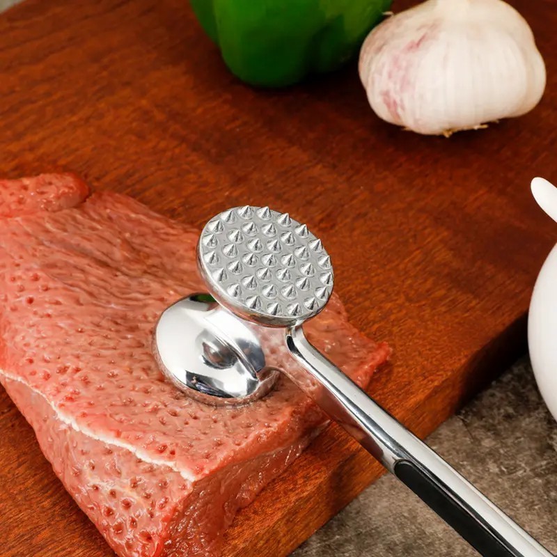 Hot Selling Zinc alloy Dual-Sided  Meat Tenderizer Hammer  Pounder for Kitchen Cooking