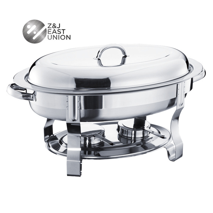 Guangzhou Top Supplier Reasonable Price 5.5L Stainless Steel Oval Chafing Dish