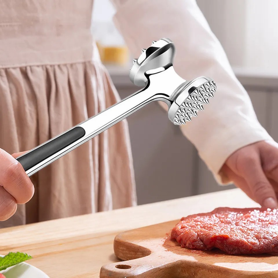 Hot Selling Zinc alloy Dual-Sided  Meat Tenderizer Hammer  Pounder for Kitchen Cooking