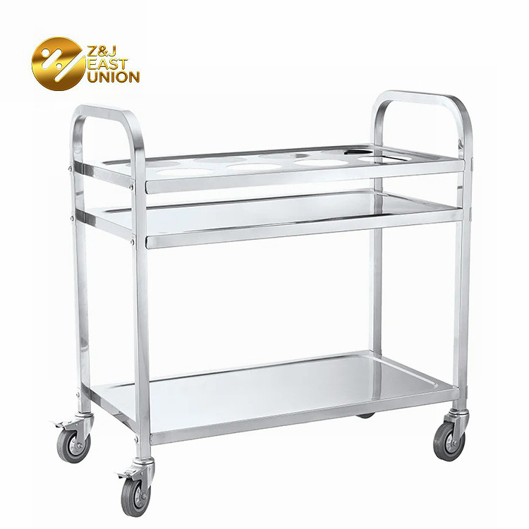 Stainless Steel 201 Heavy duty 180kg foldable platform trolley