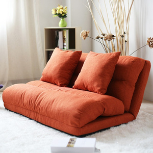 Korean style fabric folded sponge floor sofa with 5 positions adjustable backrest/sofa bed/hall sofa/