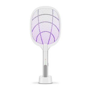 Electric  Fly Swatters Rechargeable 2 in 1 Mosquito Killer lamp Bug Zapper Racket  3000v for home Indoor and Outdoor