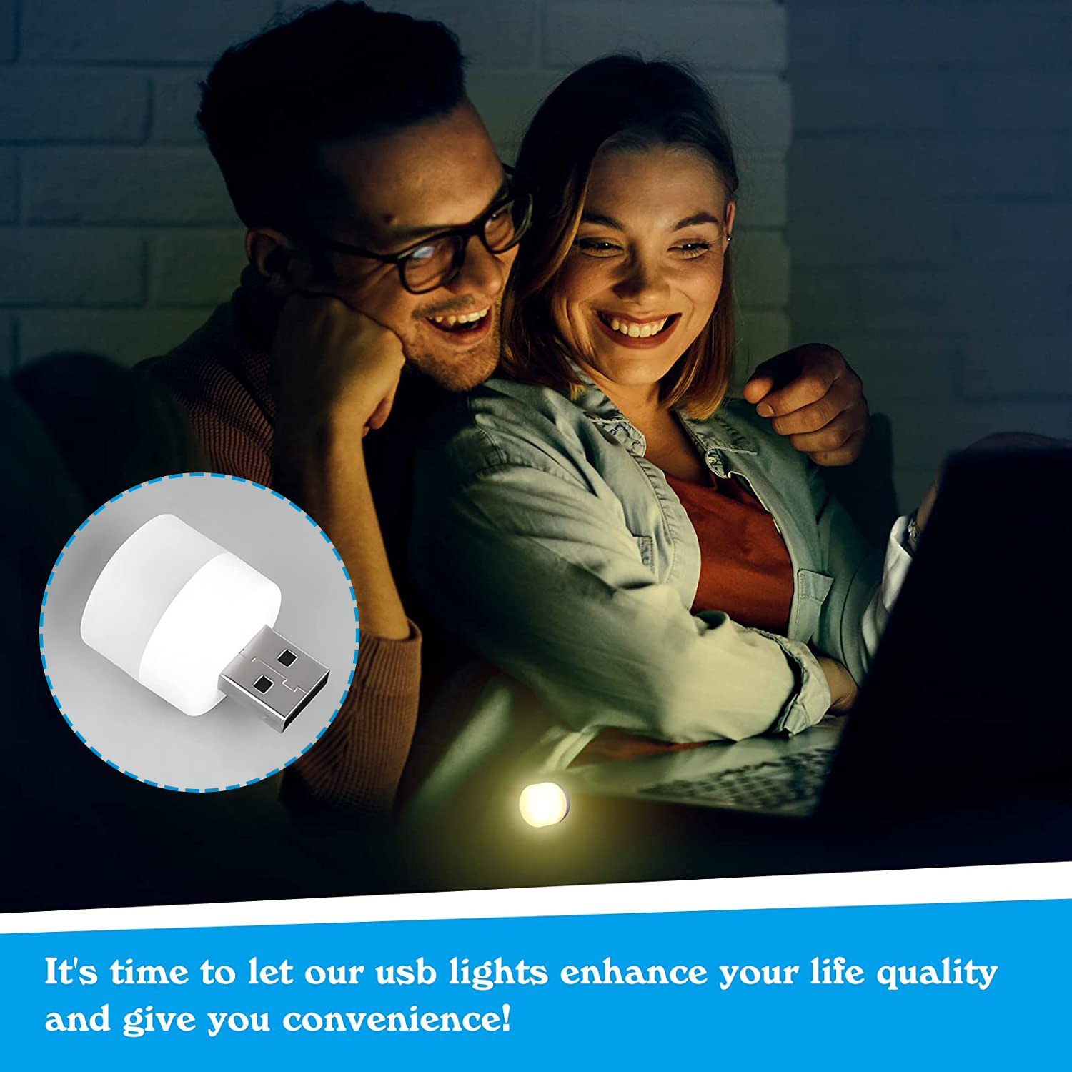 Plug in LED Night Light Mini USB LED Light Flexible USB LED Ambient Light Mini USB LED Light, LED Portable Indoor