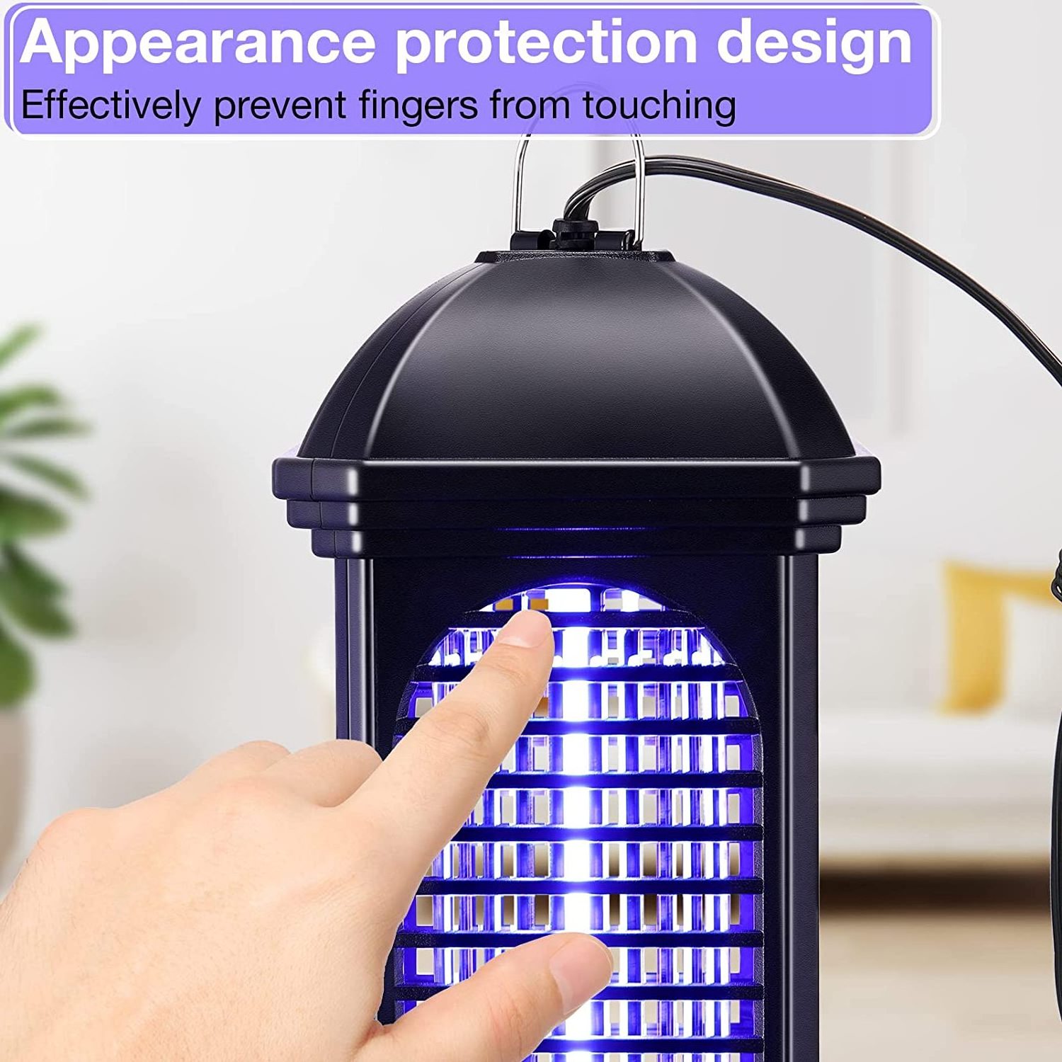 Electric Mosquito Zapper Portable Bug Killer Lamp Fly Trap Insect Killer for Indoor and Outdoor Home Backyard Camp Site Garden