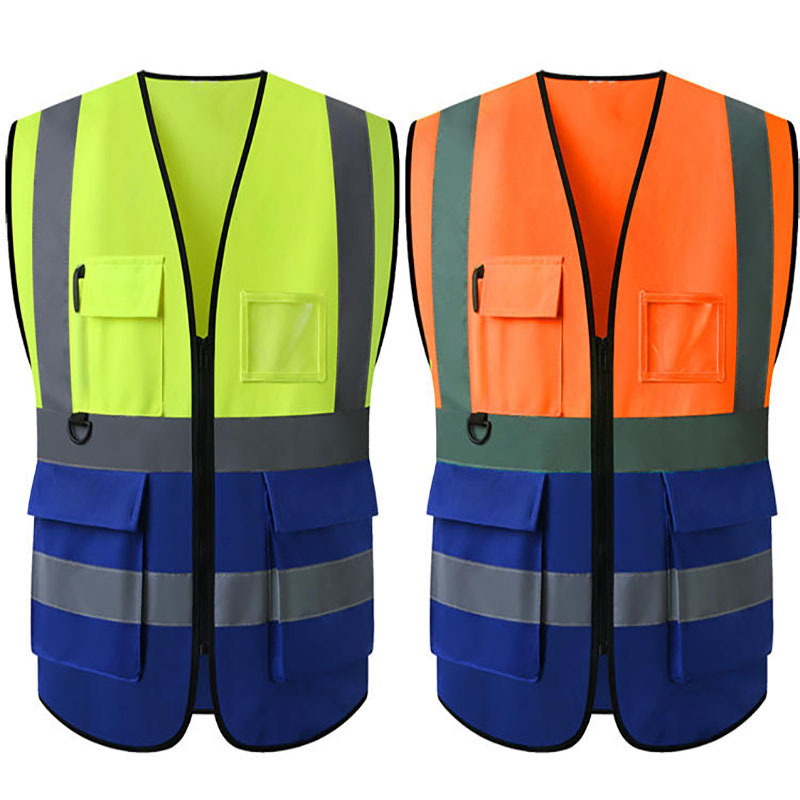 reflective safety clothing High visibility jacket hi vis workwear clothing safety reflective security vest with reflector