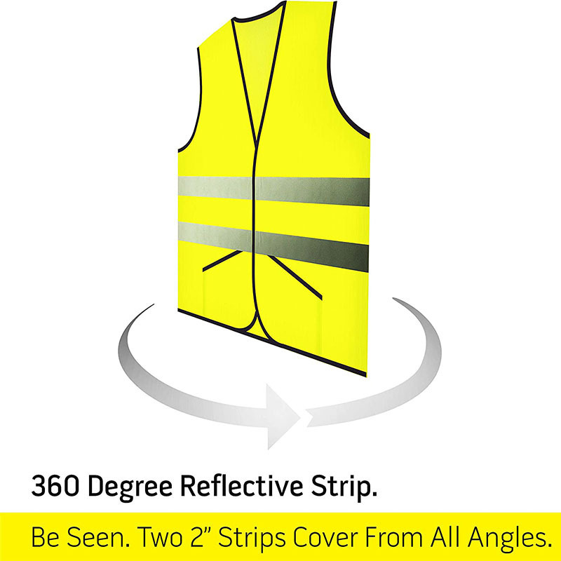 Cheap Polyester Traffic Work Security jacket Hi Vis Reflective Safety Vest clothing with custom logo