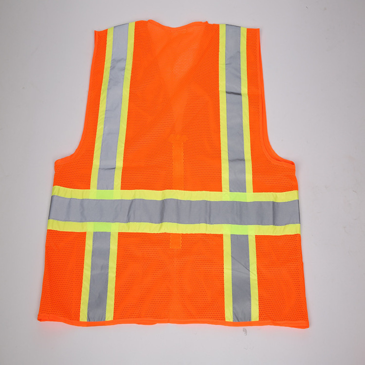 ansa class 2 zippered with sleeves mesh Orange High Visibility class 2 riding safety Reflective Vest