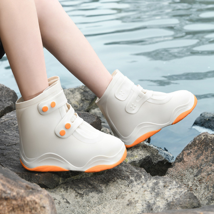 Factory Sell Outdoor Travel Wear waterproof ankle boot TPE rain shoes cover for kids