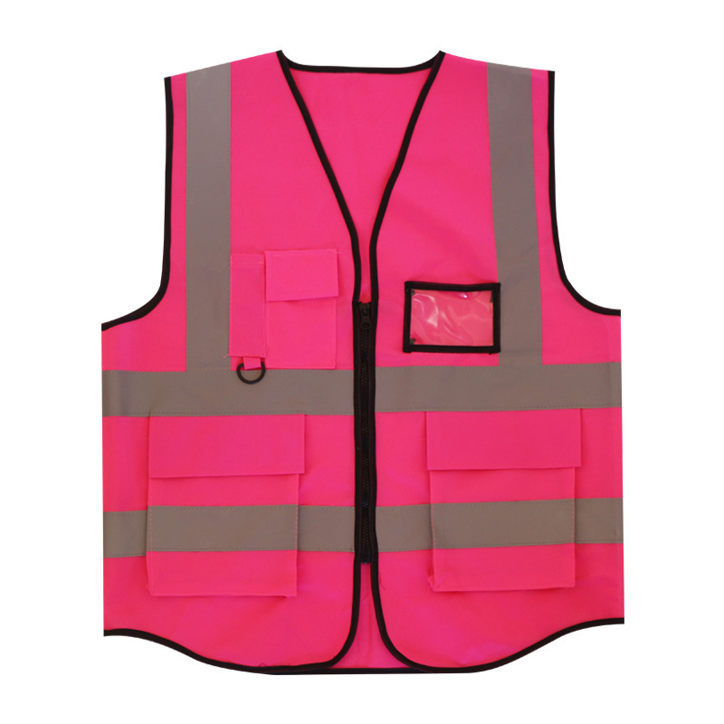 manufacture security adjust diving purple reflective jackets purple safety vest for men and women