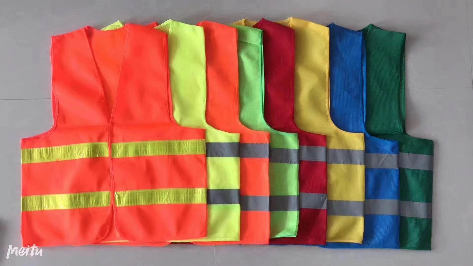 Cheap Polyester Traffic Work Security jacket Hi Vis Reflective Safety Vest clothing with custom logo