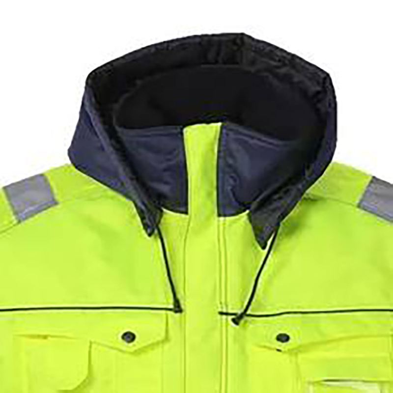 worker warmer reflective jacket with big pockets safety clothes